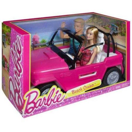 Boneca Barbie Carro jipe de Praia com Ken Original Mattel no Shoptime