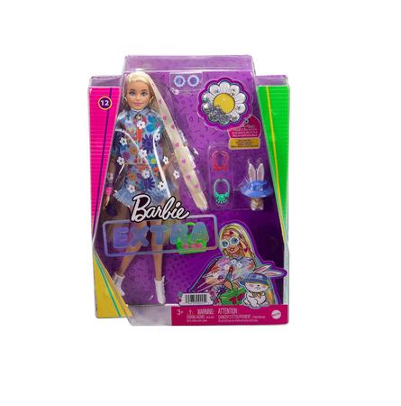 Boneca Barbie - Extra - Barbie Com Saia e Bolsa Roxa - Mattel