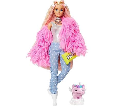 Boneca Barbie Top Loira Com Roupas Extras Lindas E Rara