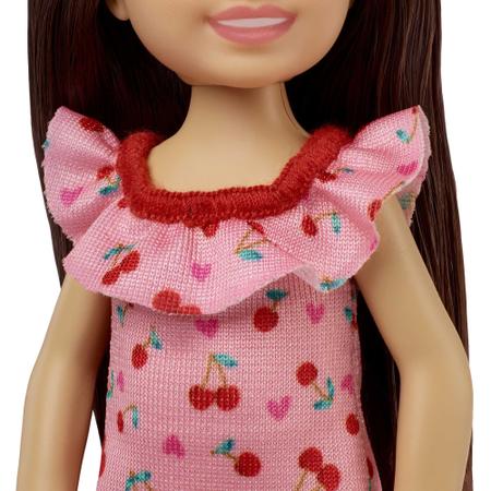 Boneca Barbie Chelsea 14 cm Ruiva Vestido Abelhas - Mattel