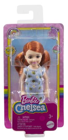 Boneca Barbie Chelsea 14 cm Ruiva Vestido Abelhas - Mattel