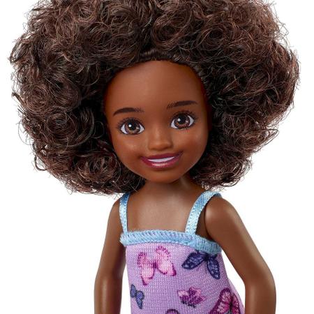 Boneca Barbie Chelsea 14 cm Ruiva Vestido Abelhas - Mattel