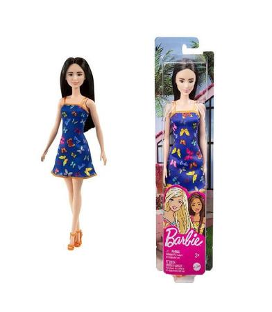 Boneca Barbie Fashionistas Menina Moderna Cabelo Azul - Roupa