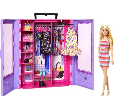 Boneca Barbie Fashion Closet Luxuoso Mattel Original Menina - Colorido