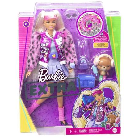 Barbie - Boneca Extra - Cabelo loiro e rosado, BONECAS TV