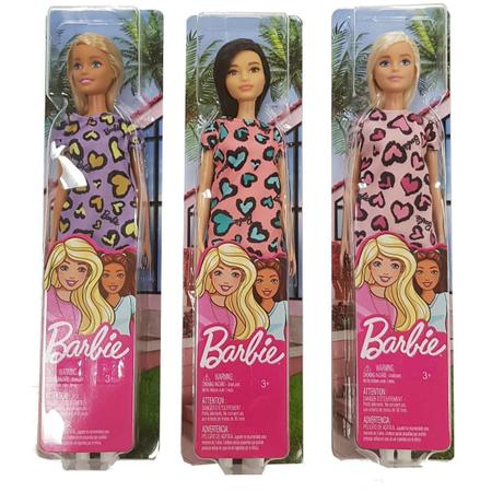 Boneca Barbie Fashion Loira Vestido Rosa Mattel Original