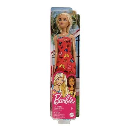 Boneca Barbie Fashion Loira Vestido Rosa Mattel Original