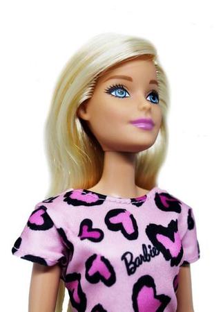 Boneca Barbie Fashion Loira Vestido Rosa Mattel Original em Promoção na  Americanas