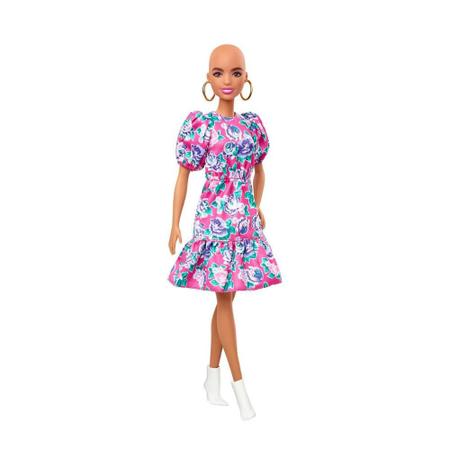 Acessórios para Boneca - Barbie Fashionista - Roupa - Vestido Florido Rosa  - Mattel