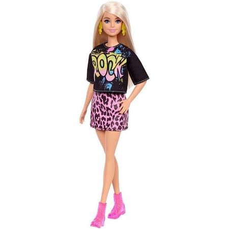 Boneca Barbie Fashionista com Roupa Estampada Girl Power e Acessórios, Rosa  - Dular