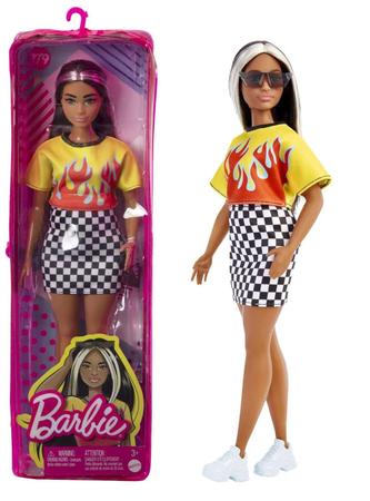 Boneca Barbie Fashionista 155 Camisa Rock e Saia Rosa Fbr37 - Mattel -  Boneca Barbie - Magazine Luiza