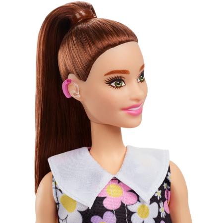 Acessórios para Boneca - Barbie Fashionista - Roupa - Vestido Florido Rosa  - Mattel