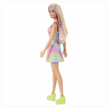 Imagem de Boneca Barbie Fashionista Loira Com Mecha Lilás 190 FBR37 Mattel