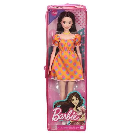 Boneca Barbie Colecionável Fashionista Vestido Laranja - MKP