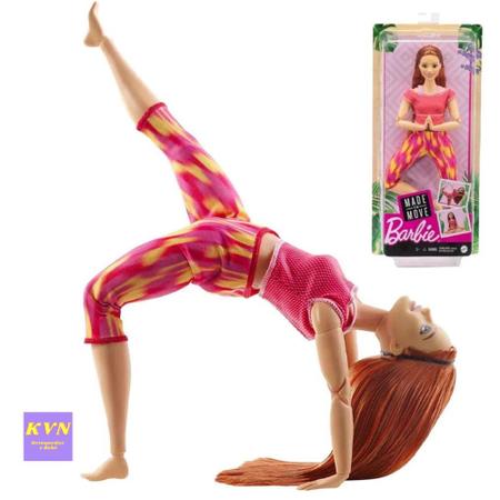 Boneca Barbie Feita para Mexer Ruiva - To Move Articulada - MATTEL - Boneca  Barbie - Magazine Luiza