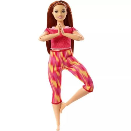 Boneca Barbie Feita Para Yoga Ruiva - Mattel GXF07 - 887961643756