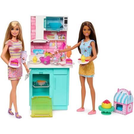 Barbie Roupas Vestido Rosa com Corações e Acessórios - Bumerang