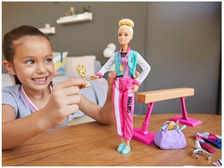 Barbie Quero Ser Ginasta - Mattel - Boneca Barbie - Magazine Luiza