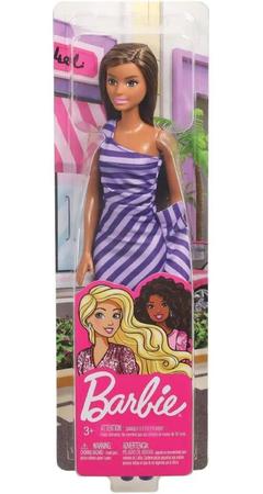 Bonecos e Bonecas - Boneca Barbie Glitter Vestido Roxo - Mattel