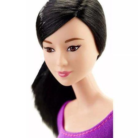 Boneca Barbie Made To Move Articulada Japonesa Purple Top Mattel