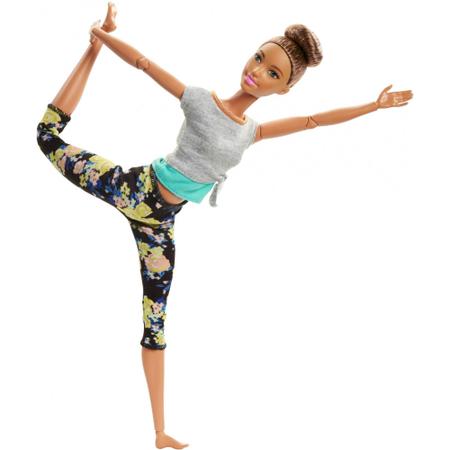 Boneca Barbie Made to Move Aula de Yoga Morena Mattel Ftg80 - Boneca Barbie  - Magazine Luiza