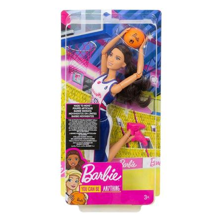 Boneca Barbie Made to Move Jogadora de Basquete Mattel Dvf68