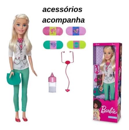 Boneca Barbie Veterinária 70 Cm Grande Divertida Lançamento