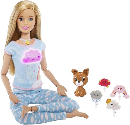 Imagem de Boneca Barbie Medita Comigo Loira Luz e Som - Mattel GNK01