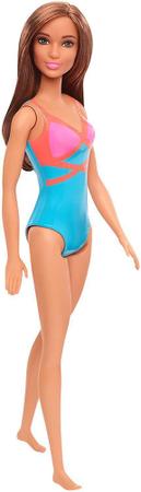 Boneca Barbie Morena Roupa de Praia Maiô Azul Original Mattel. - Bonecas -  Magazine Luiza