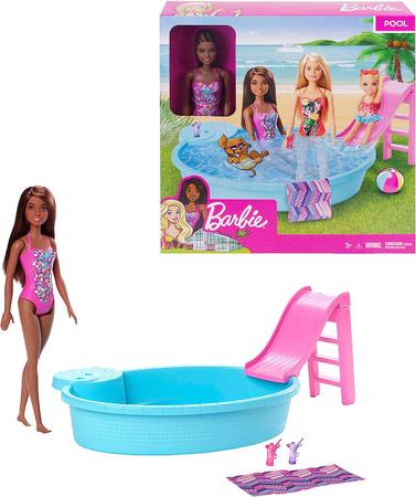 Boneca com Acessórios Barbie Piscina Maiô Rosa – Mattel - RioMar Recife  Online