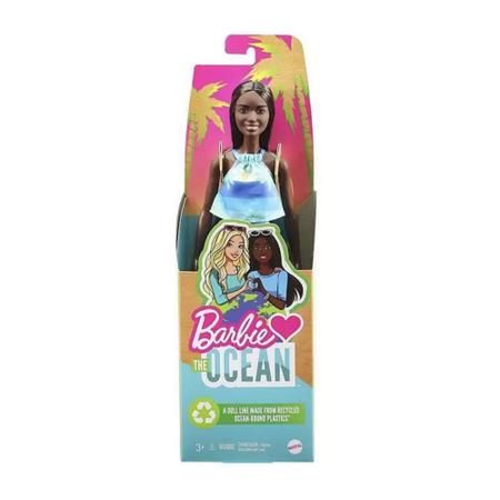 Imagem de Boneca Barbie Negra Loves The Ocean - Mattel GRB37