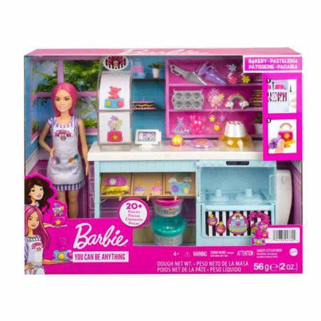 Barbie padaria chef boneca está pronto para assar com um conjunto de jogos  de forno e acessórios de comida que realmente subir! Um som de forno, ação  - Carrefour