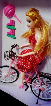 Boneca Barbie Passeio De Bicicleta - Blanc Toys - Felicidade em brinquedos