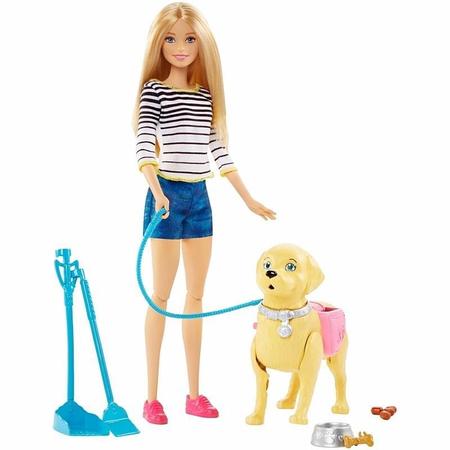 Imagem de Boneca Barbie Passeio Com Cachorrinho Original Mattel Dyh16