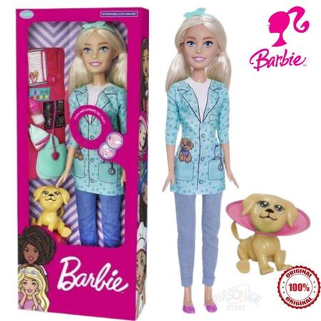 Boneca Barbie Pet Veterinária 70 Cm Com Som Articulada 1289 - Pupee - Boneca  Barbie - Magazine Luiza
