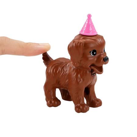 Boneca Barbie Pets Aniversario Do Cachorrinho Mattel Boneca