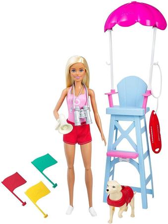 Imagem de Boneca Barbie Playset Posto Salva Vidas - Mattel Gtx69