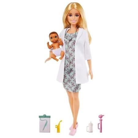 Conjunto Boneca Barbie Loira Profissões Quero Ser Doutora Médica Pediatra -  Com Acessórios Da Profissão E Uma Boneca Paciente Menina - Mattel - Boneca  Barbie - Magazine Luiza