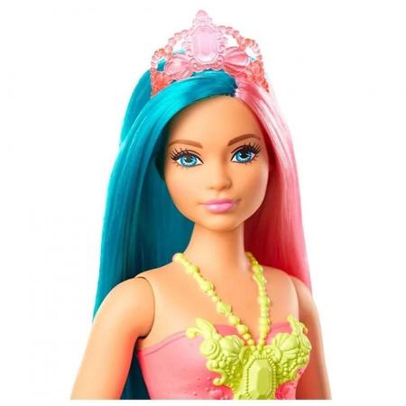 Boneca Barbie Sereia Articulada Roxo E Laranja Gjk11 em Promoção