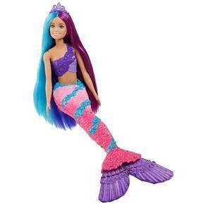 Imagem de Boneca Barbie Sereia Cabelo Roxo E Azul Com Acessórios - Mattel
