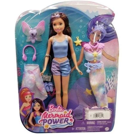 Boneca Barbie Sereia Power Irmas Sereias Mattel - Loja Zuza