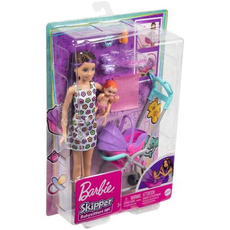 Boneca Barbie Skipper Morena Baby Sitters Aniversario - Pirlimpimpim  Brinquedos