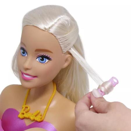 Imagem de Boneca barbie styling head core fala 12 frases c/ acessórios