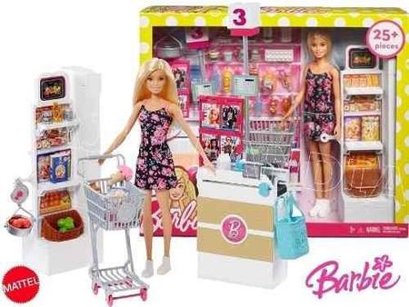 Boneca Barbie Supermercado De Luxo Com Acessórios FRP01 - Mattel