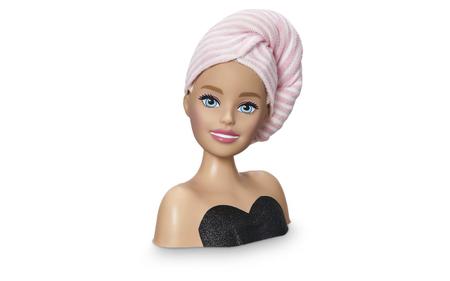 Combo Boneca Barbie Busto Fala Frases + Kit Fashion Maquiagem ED1  Brinquedos Kit Infantil menina rosa