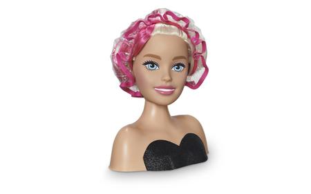 Combo Boneca Barbie Busto Fala Frases + Kit Fashion Maquiagem ED1  Brinquedos Kit Infantil menina rosa