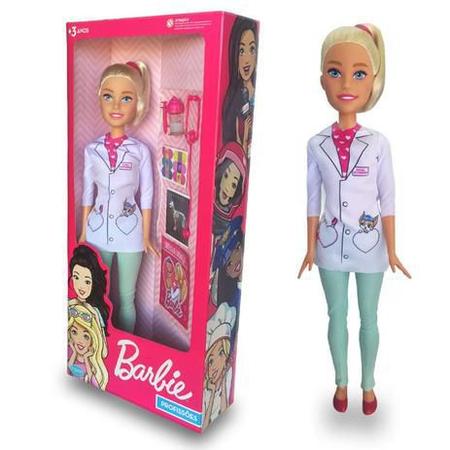 Boneca Barbie Veterinária 70 Cm Grande Divertida Lançamento