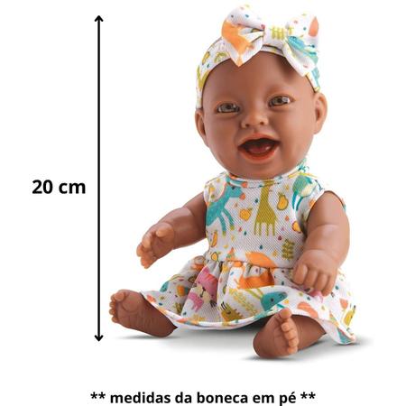 Imagem de Boneca Bebê Bambolinha Negra em Vinil Bambola