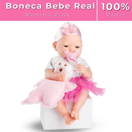 Boneca Bebezinho Real Estilo Newborn Reborn Roma - Loja Zuza