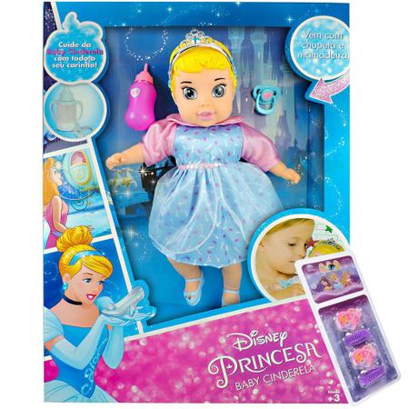 Ooshies Bonecas Princesas Da Disney Cinderela De 10 Cm - Alfabay